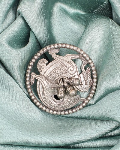 Dragon Designed Silver Look Alike Adjustable Ghungroo Rings